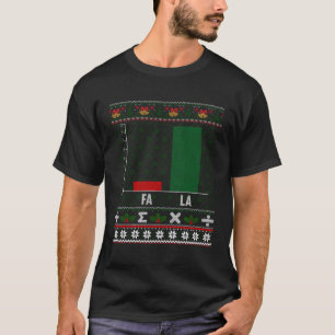 Fa La Graph Ugly Weihnachts Sweater Math Teacher G T-Shirt
