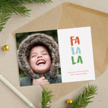 Fa La Holiday Foto Card