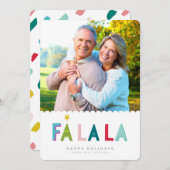 FA LA HOLIDAY FOTO kühne, farbenfrohe Töne Ankündigung (Vorne/Hinten)