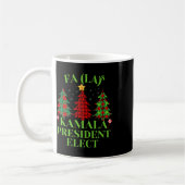 Fa La Karierte Weihnachten Kamala Präsident Elect Kaffeetasse (Links)