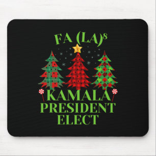 Fa La Karierte Weihnachten Kamala Präsident Elect  Mousepad