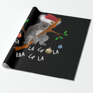 Fa la Koala Niedlich Koala Bear zu Weihnachten Geschenkpapier
