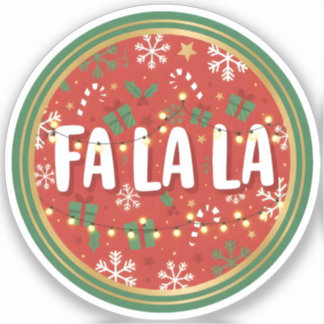 Fa La La Aufkleber