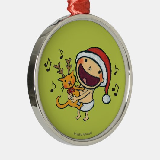 Fa-La-La-Baby Leslie-Patricellis Ornament Aus Metall (Rechts)