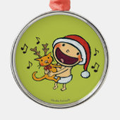 Fa-La-La-Baby Leslie-Patricellis Ornament Aus Metall (Vorne)