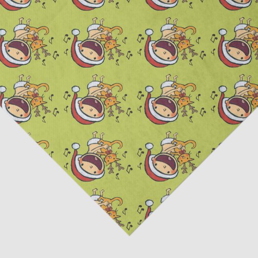 Fa-La-La-Baby Leslie-Patricellis Seidenpapier (Ausschnitt)