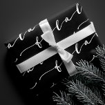 FA LA LA Black & White Calligraphy Christmas Carol Geschenkpapier Set<br><div class="desc">Feiern Sie die magische und festliche Urlaubssaison mit unseren maßgeschneiderten Verpackungspapierblättern. Unsere modernen,  minimalistischen Schwarz-Weiß-Urlaubsszenarien sind mit einem fett-schwarz-weiß-modernen Kalligrafieschreiben "fa la" versehen (Die Hintergrundfarbe kann nach Ihren Wünschen geändert werden). Alle Designs sind originelle Kunstwerke von Moodthology Papery.</div>