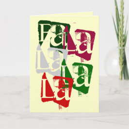 FA LA LA CHRISTMAS CARD FEIERTAGSKARTE