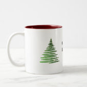 Fa la la Christmas Cup Zweifarbige Tasse (Links)
