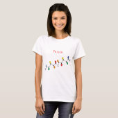 Fa La La Christmas Light String T-Shirt (Vorne ganz)