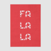 Fa La La christmas Seidenpapier (Vorderseite)