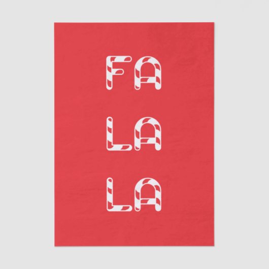 Fa La La christmas Seidenpapier (Vorderseite)