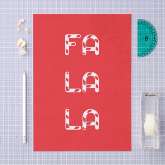 Fa La La christmas Seidenpapier (Handwerk)