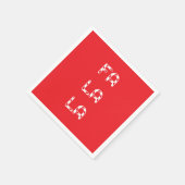 Fa La La christmas Serviette (Ecke)