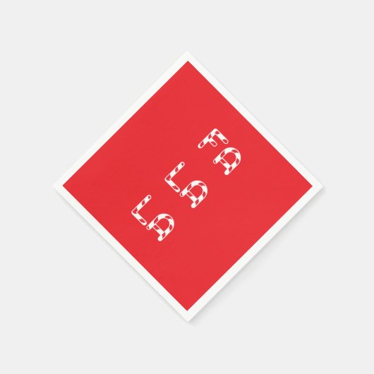 Fa La La christmas Serviette (Ecke)