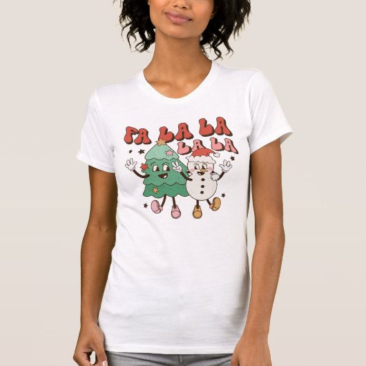 Fa La La Christmas T - Shirt (Vorderseite)