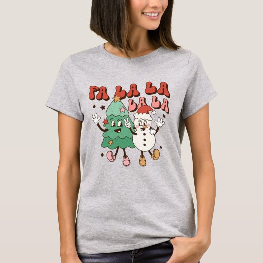 Fa La La Christmas T - Shirt (Vorderseite)