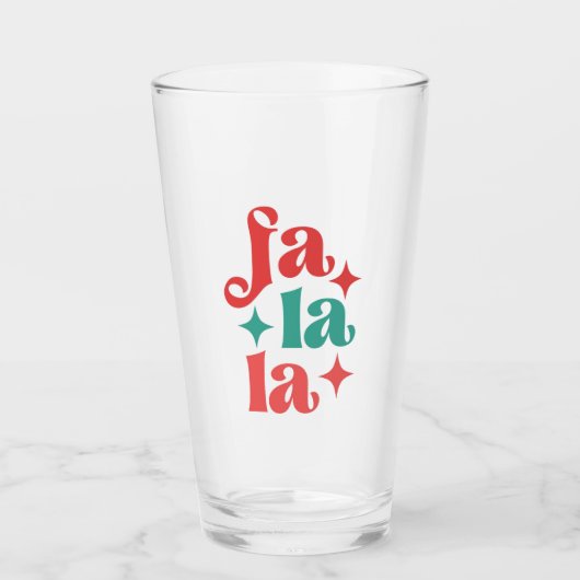 Fa La La - Design für Feiertage Glas (Vorderseite)