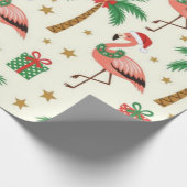 Fa-La-La-Flamingo Geschenkpapier (Ecke)