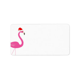 Fa la la Flamingo Holiday Address Label Adressaufkleber