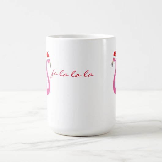 Fa la la Flamingo Holiday Tasse (Mittel)