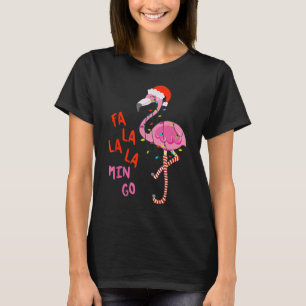 Fa La La Flamingo Weihnachten T-Shirt