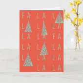 FA LA LA FOREST CHRISTMAS KARTE (Gelbe Blume)