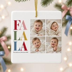 Fa La La Four Foto Baby Weihnachtsschmuck