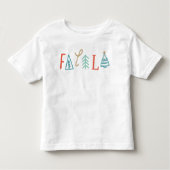 Fa La La Funny Christmas Tree Holiday Kleinkind T-shirt (Vorderseite)