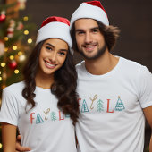 Fa La La Funny Christmas Tree Holiday T-Shirt