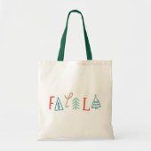 Fa La La Funny Christmas Tree Holiday Tragetasche (Vorne)
