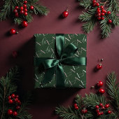 Fa La La Green & Pink Typografic Christmas Carol Geschenkpapier