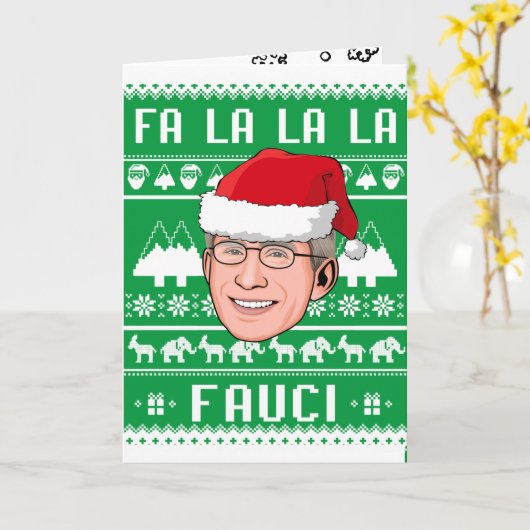 FA LA LA LA FAUCI KARTE (Gelbe Blume)