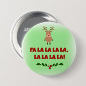 Fa la la la la Chrismas Button (Vorne & Hinten)