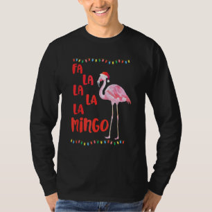 Fa La La La La Flamingo-Spaß-Weihnachten im Juli T-Shirt