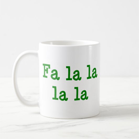 Fa la la la la Kaffeetasse (Links)
