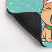 Fa La La La La La La Christmas Cat singen | Mousep Mousepad (Ecke)