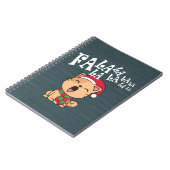 Fa La La La La La La Christmas Cat singen | Notebo Notizblock (Linke Seite)