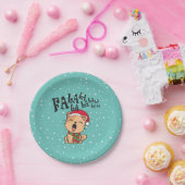 Fa La La La La La La Christmas Cat singen | Papier Pappteller (Party)