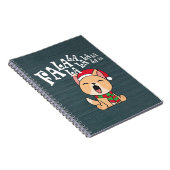 Fa La La La La La La Christmas Dog singen | Notebo Notizblock (Rechte Seite)