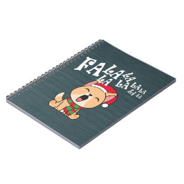 Fa La La La La La La Christmas Dog singen | Notebo Notizblock