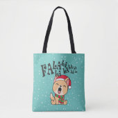 Fa La La La La La La Christmas Dog singen | Tasche (Vorderseite)