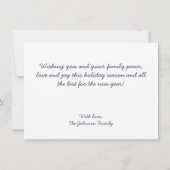 Fa La La La La La La Foto Weihnachtskarte Mitteilungskarte (Rückseite)