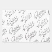 Fa la la la la la la Holiday Geschenkpapier Set (Vorderseite 3)