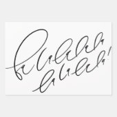 Fa la la la la la la Holiday Geschenkpapier Set (Vorderseite 2)