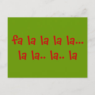 fa la la la la... la la.. la.. la postkarte