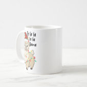 Fa La La La La La La La Llama Kaffeetasse (Vorderseite Links)