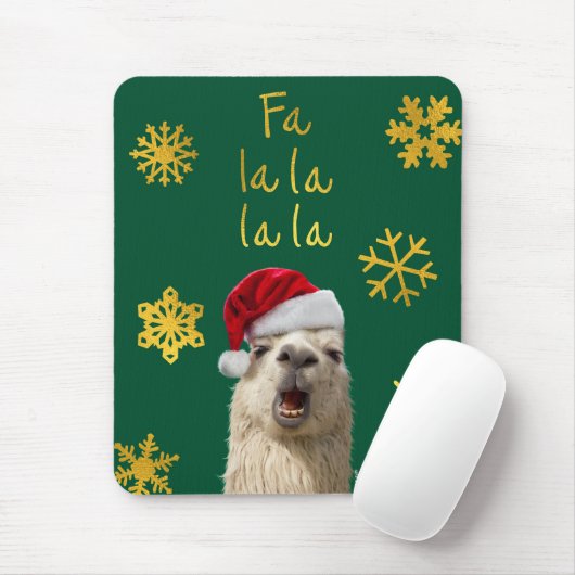 Fa La La La La Llama Mousepad (Mit Mouse)