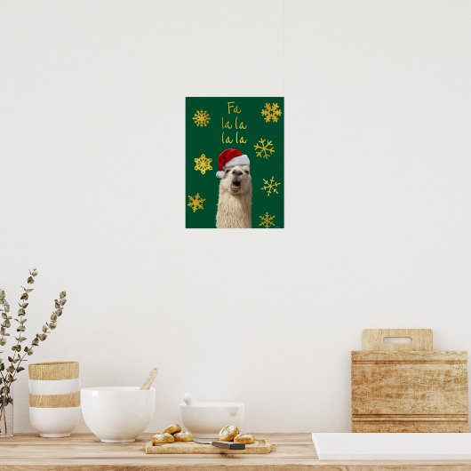Fa La La La La Llama Poster (Küche)
