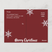 Fa-La-La-La-La-Pets Holiday Foto Postkarte (Rückseite)